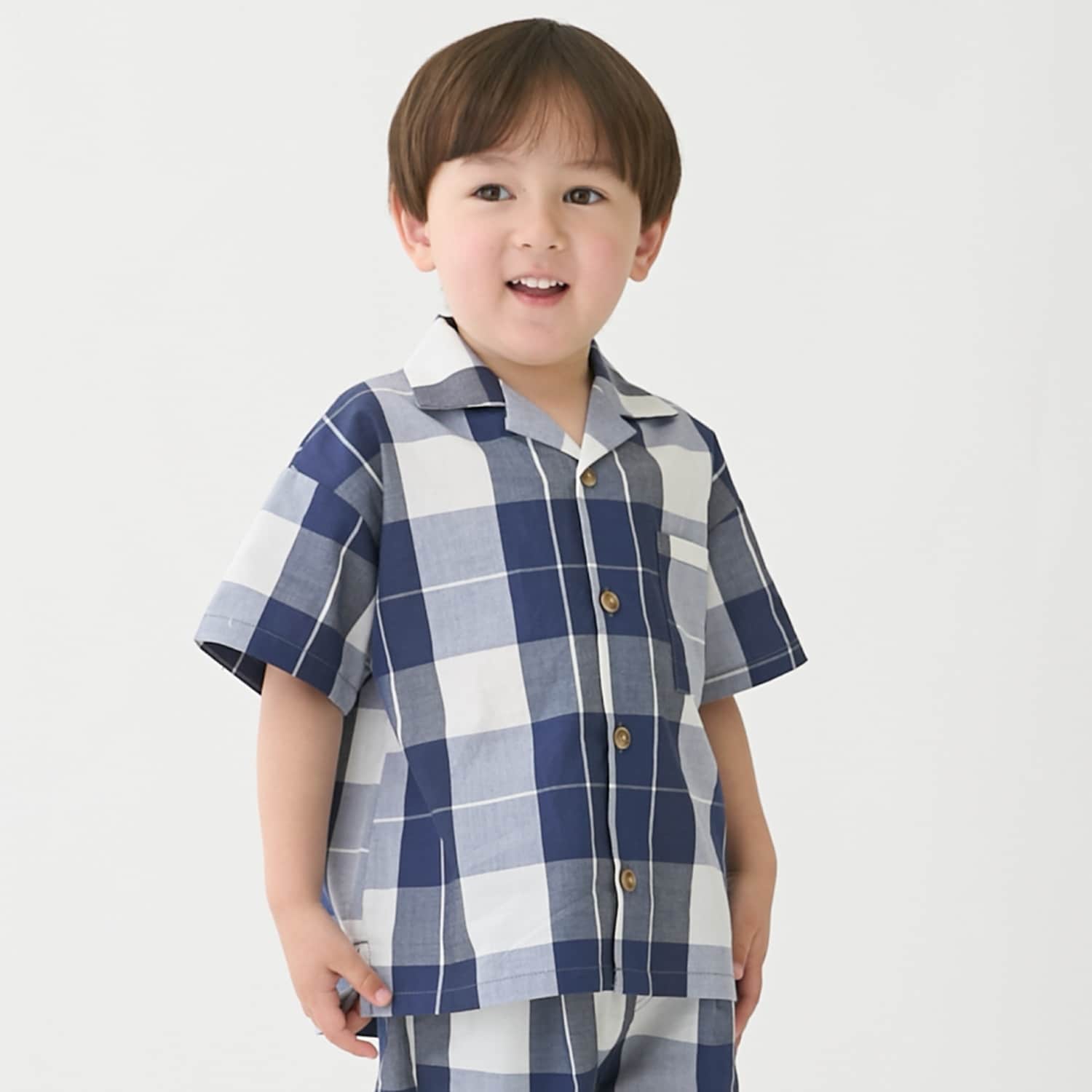 【リンク】アソート柄開衿半袖シャツ