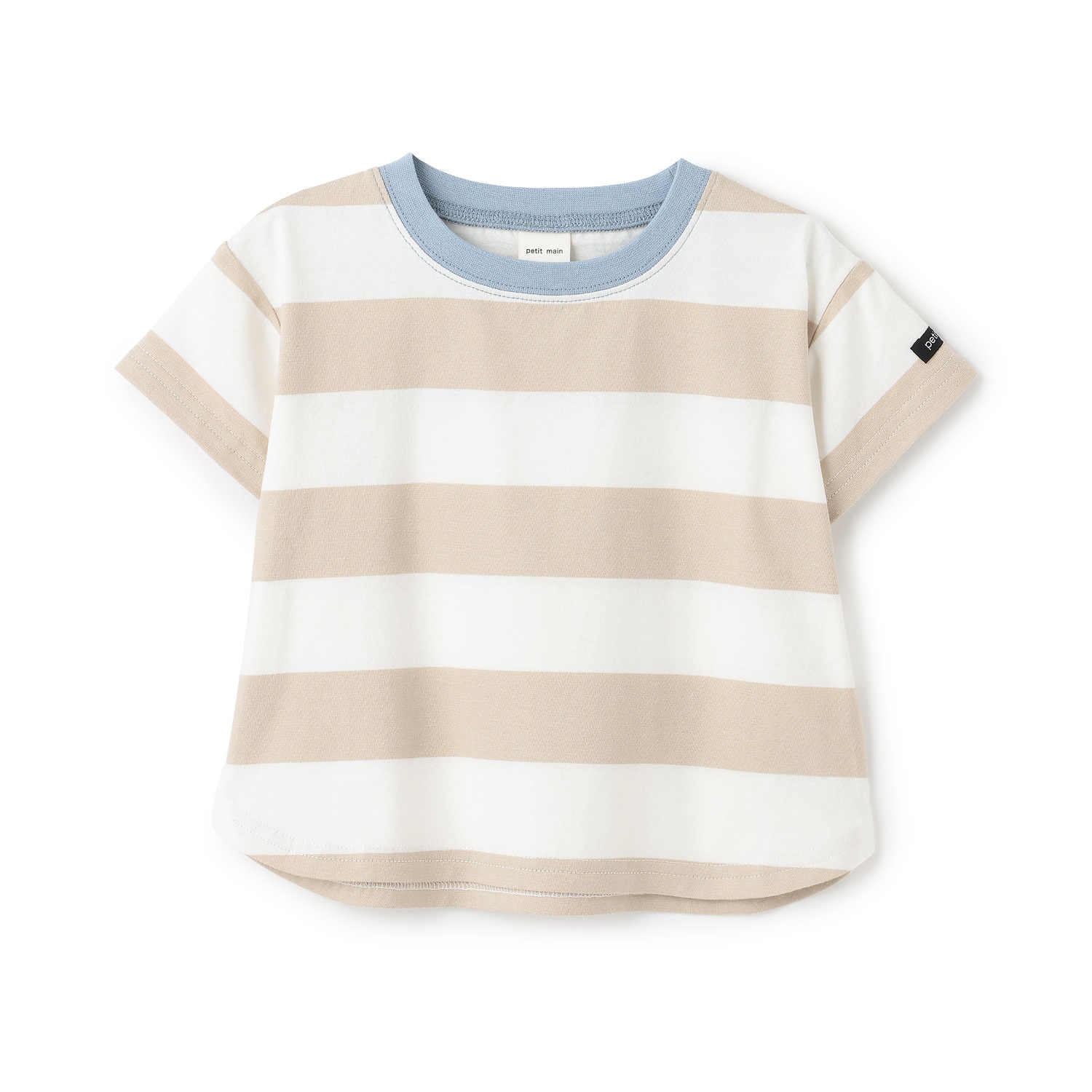 【WEB限定カラー/食品防汚】ボーダー半袖Tシャツ