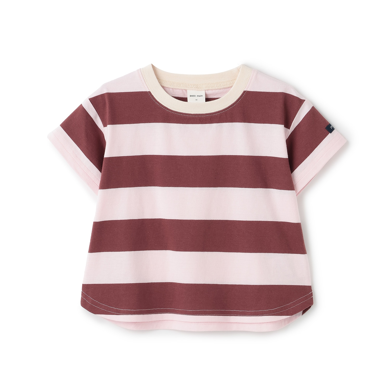 【WEB限定カラー/食品防汚】ボーダー半袖Tシャツ