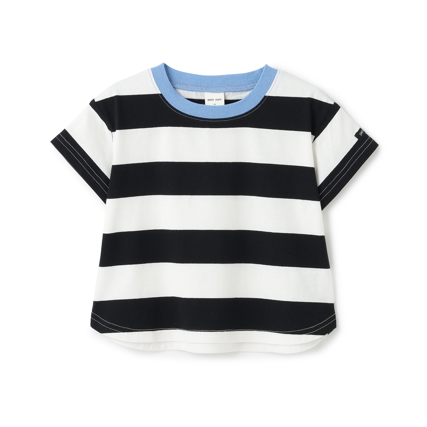 【WEB限定カラー/食品防汚】ボーダー半袖Tシャツ