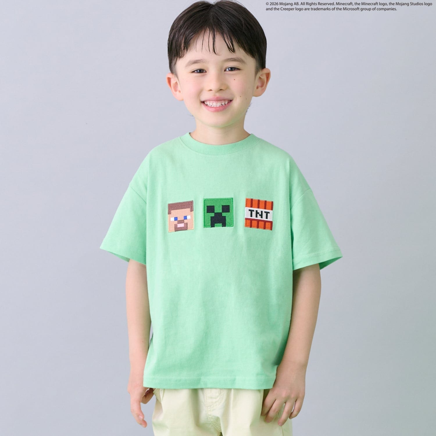 【MINECRAFT】アップリケ半袖Tシャツ