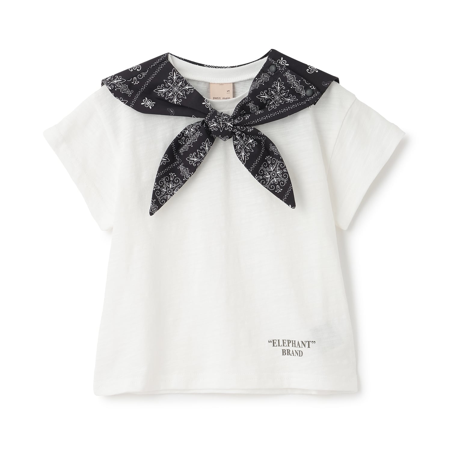 【ELEPHANT】セーラー衿取り外し半袖Tシャツ
