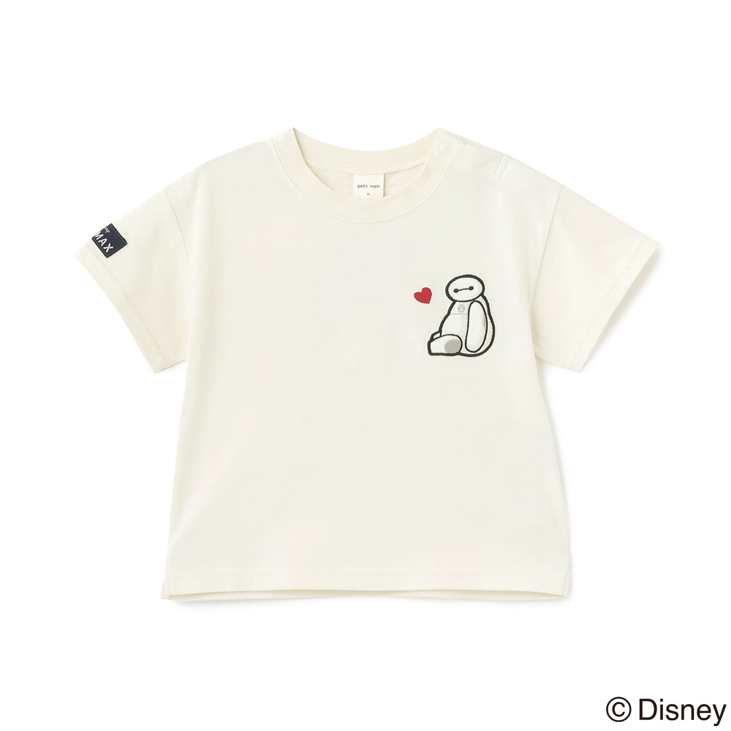 【Disney】【接触冷感】ベイマックス / アップリケTシャツ