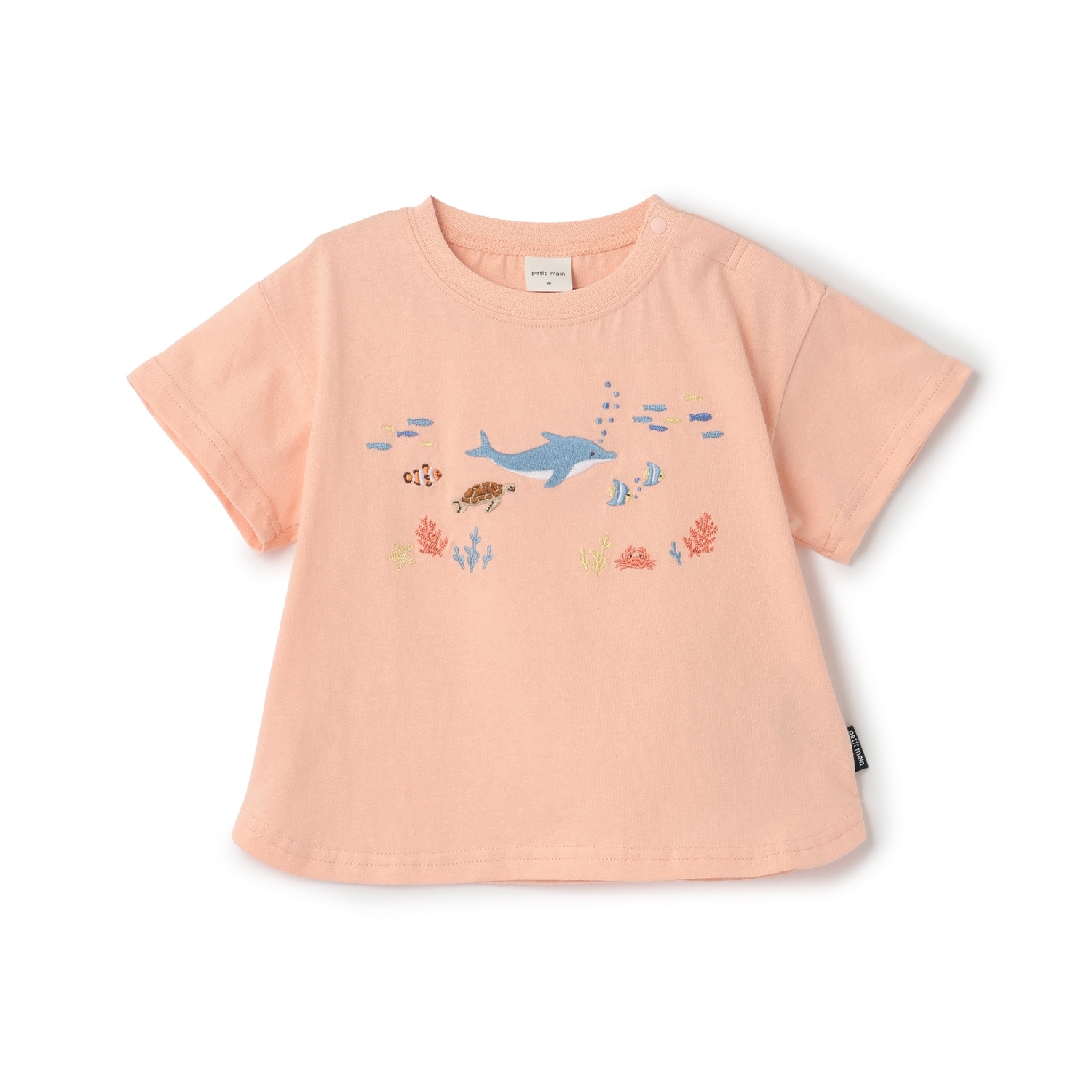 【接触冷感】海の生き物刺しゅうTシャツ