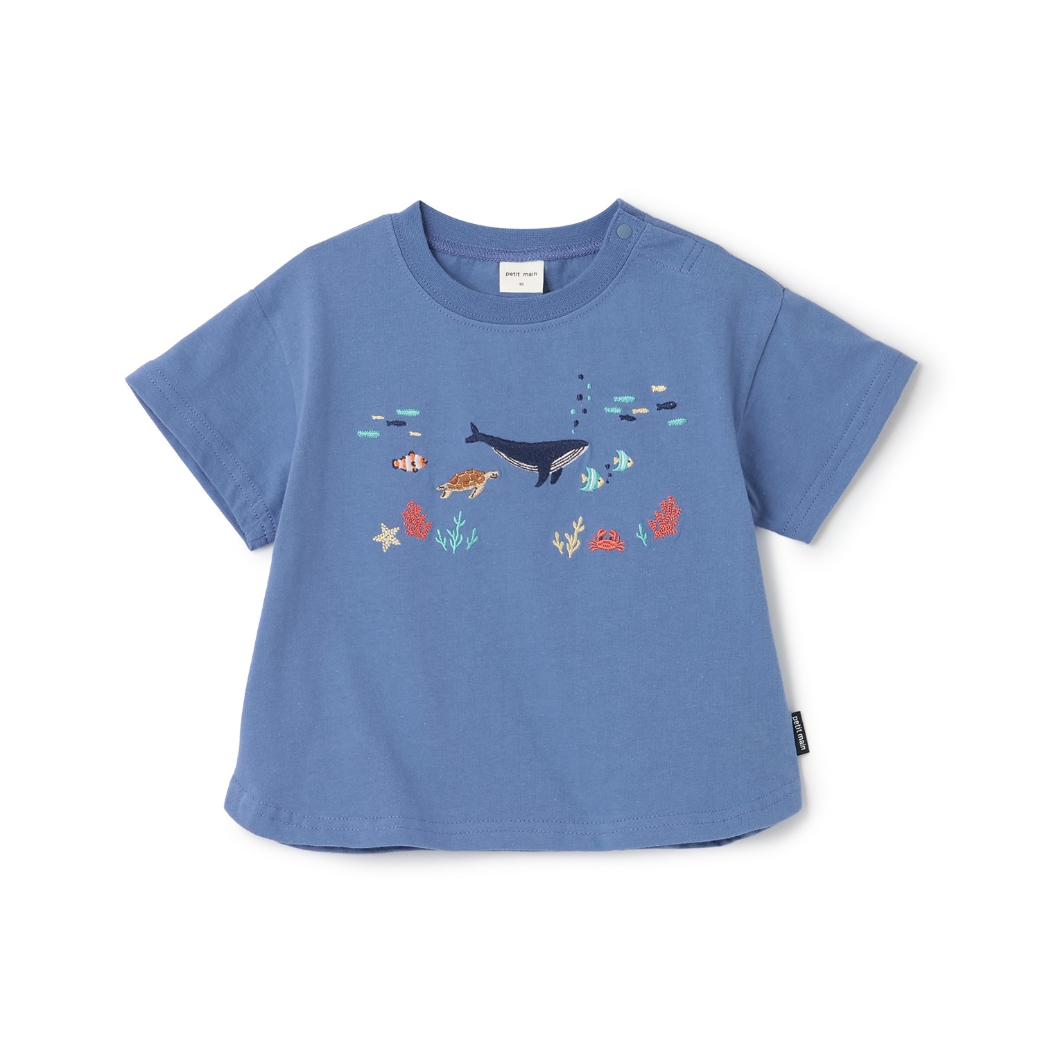 【接触冷感】海の生き物刺しゅうTシャツ