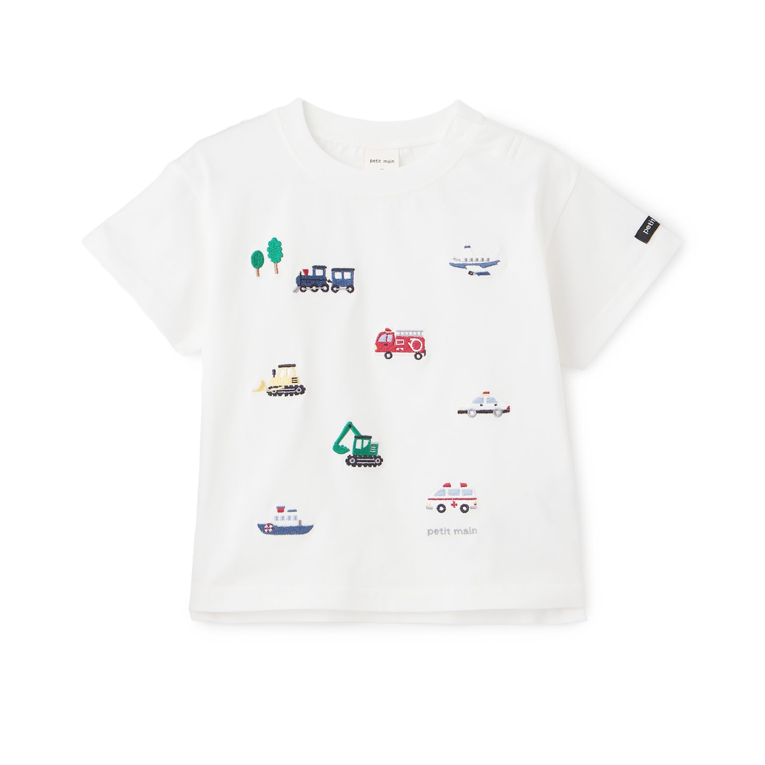 【接触冷感】働く車刺しゅう半袖Tシャツ