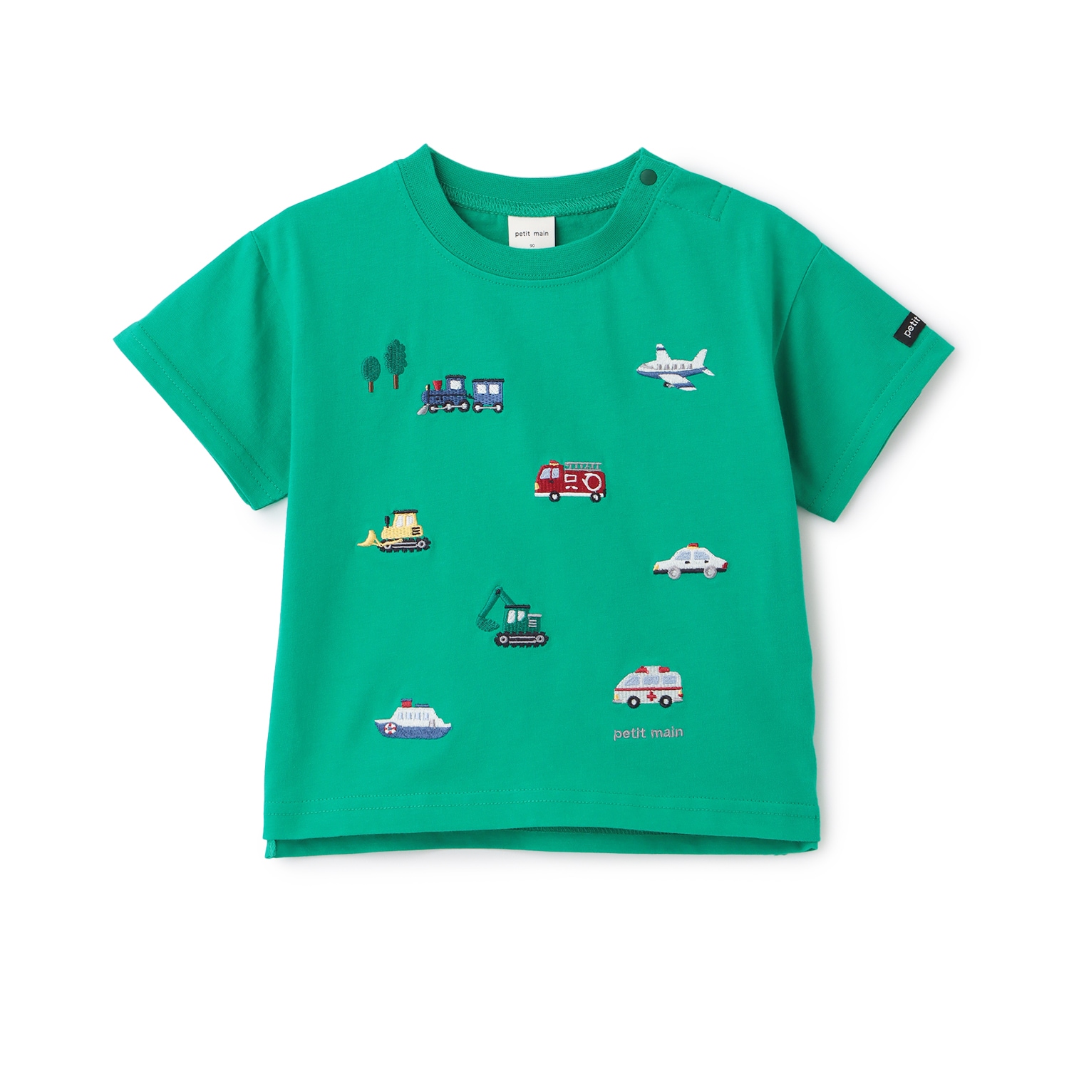 【接触冷感】働く車刺しゅう半袖Tシャツ