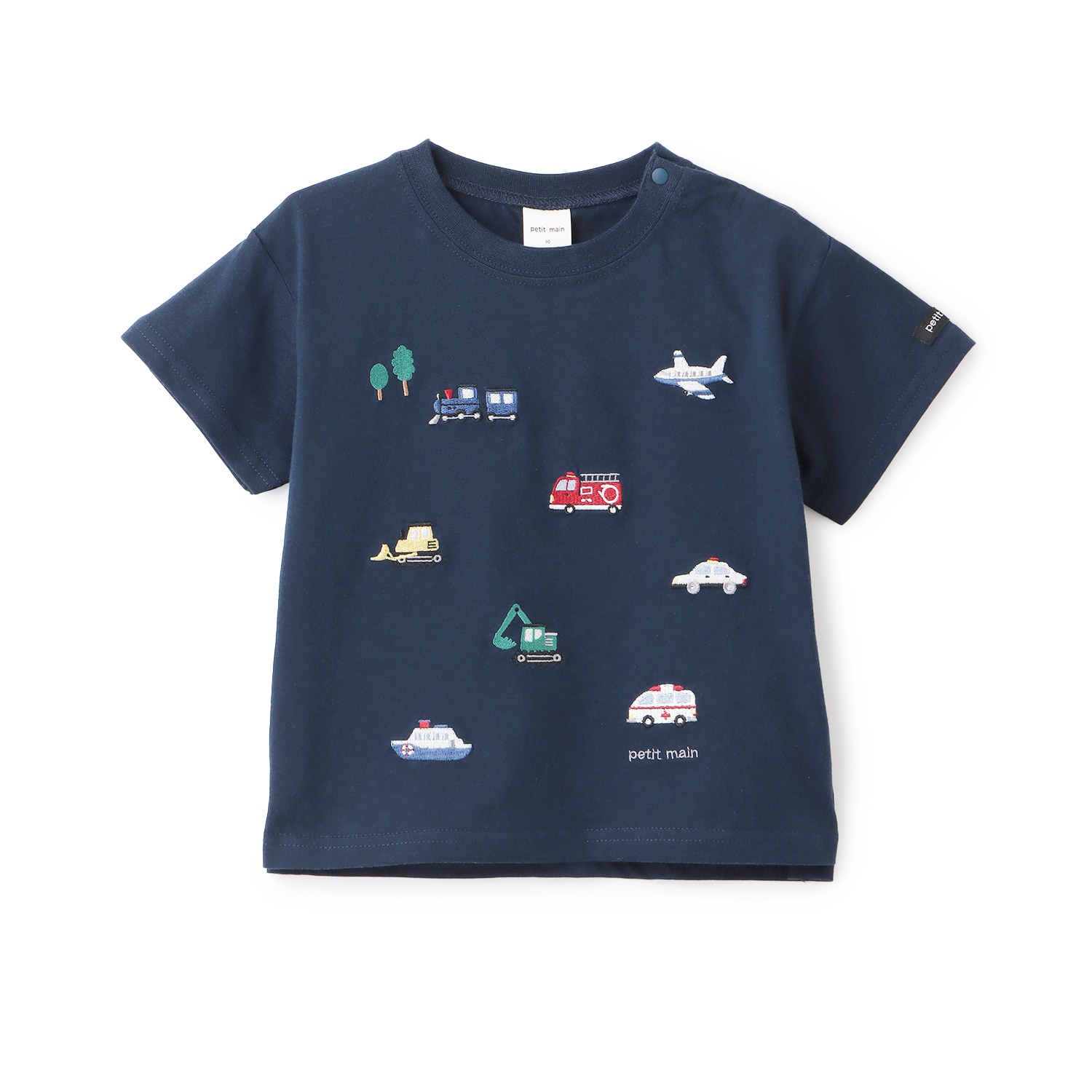 【接触冷感】働く車刺しゅう半袖Tシャツ