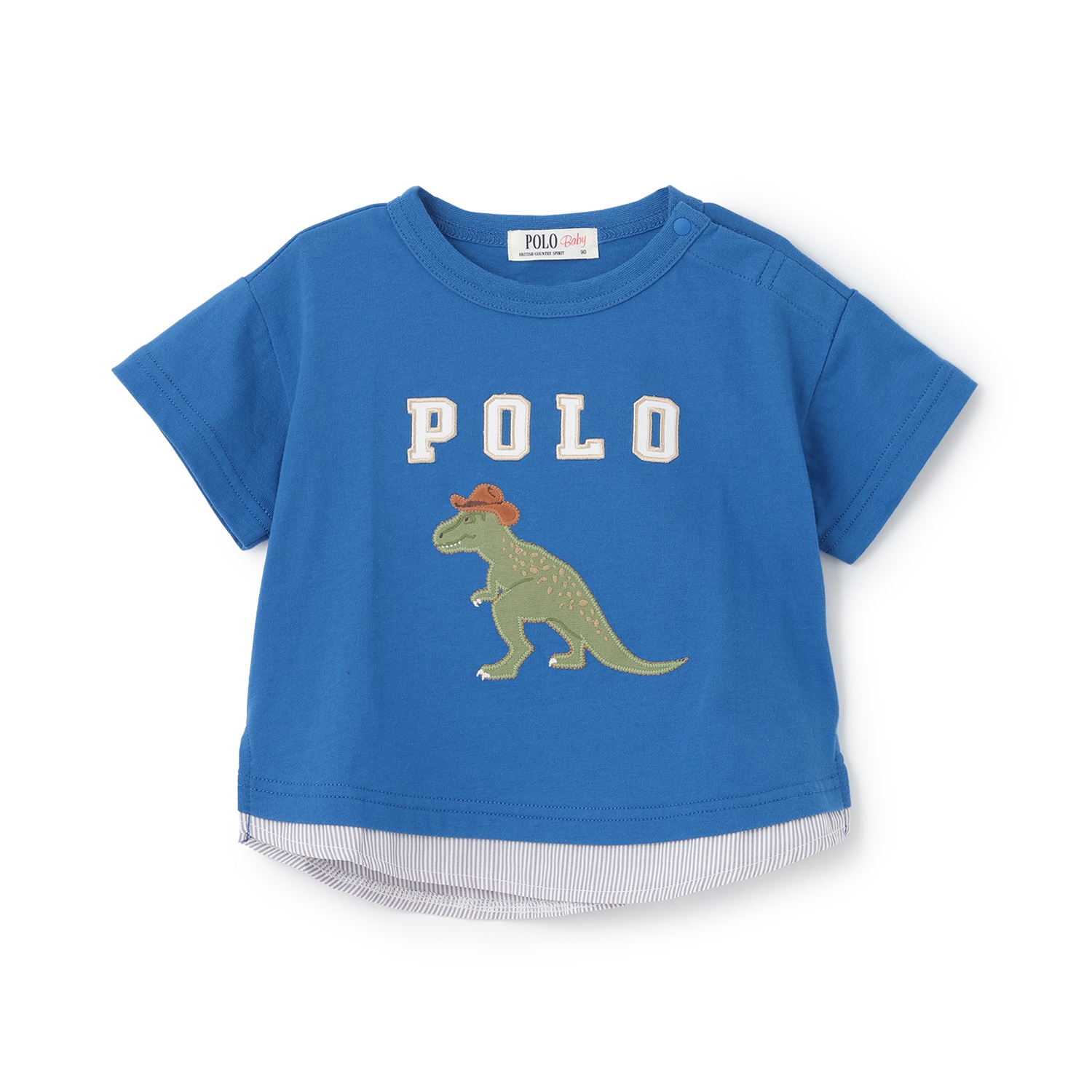 【POLO BCS】アップリケ半袖Tシャツ