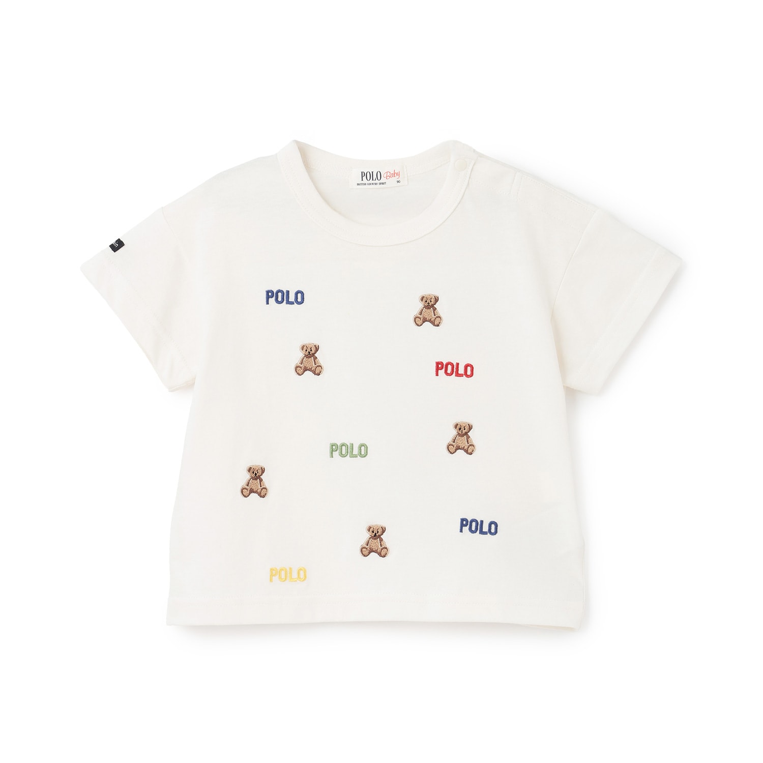 【POLO BCS】くま刺しゅう半袖Tシャツ