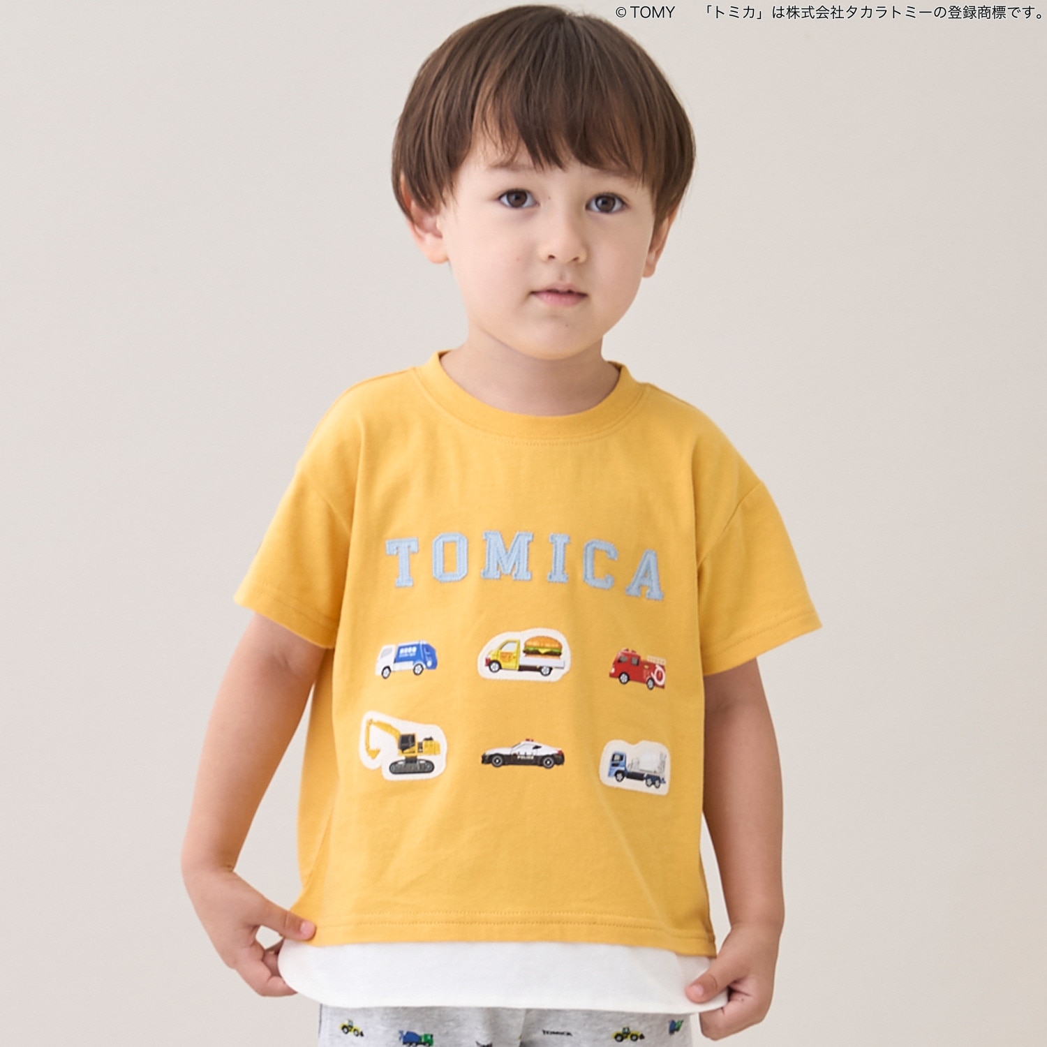 【TOMICA】裾重ね着半袖Tシャツ