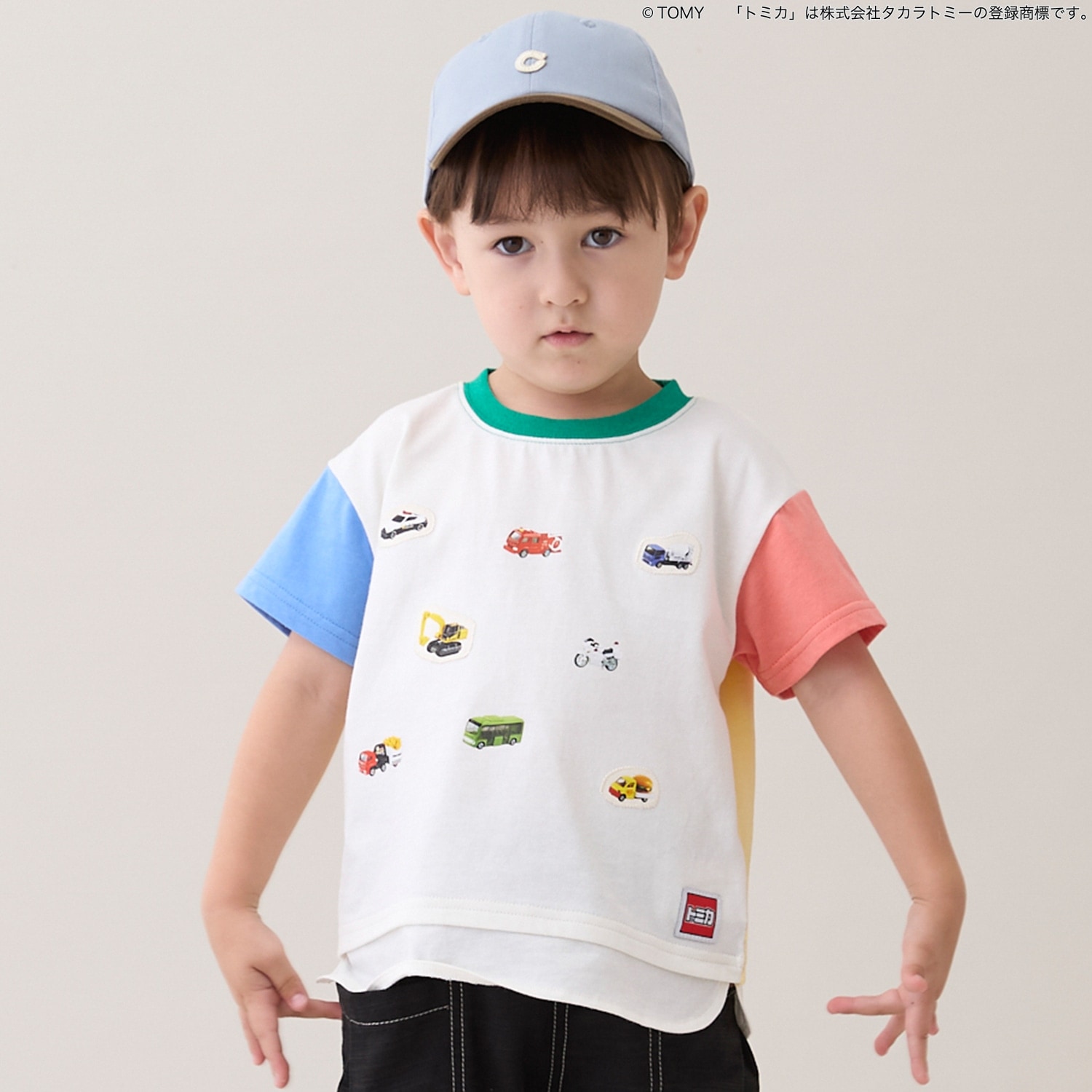 【TOMICA】裾重ね着半袖Tシャツ