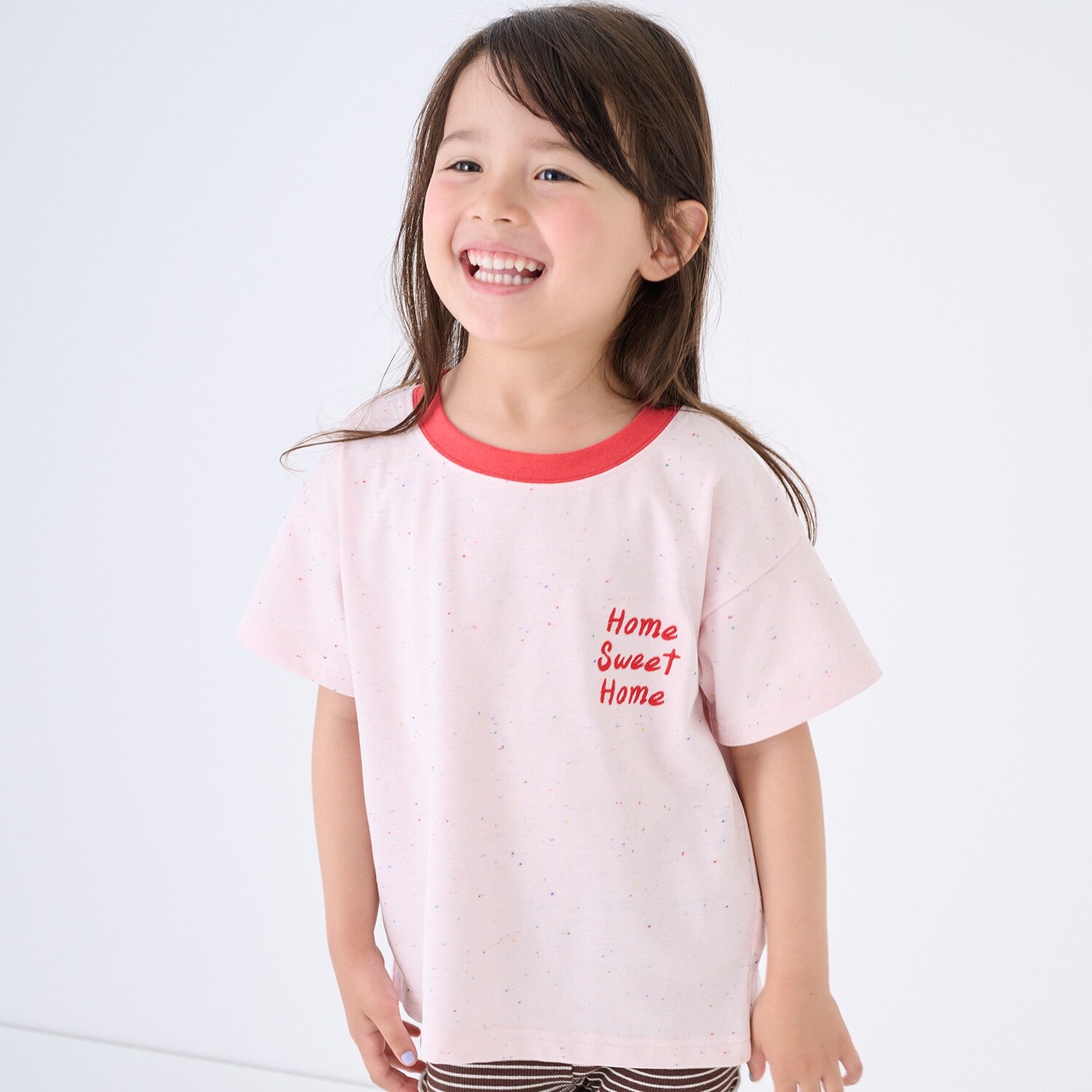 【接触冷感】ネップグラフィック半袖Tシャツ