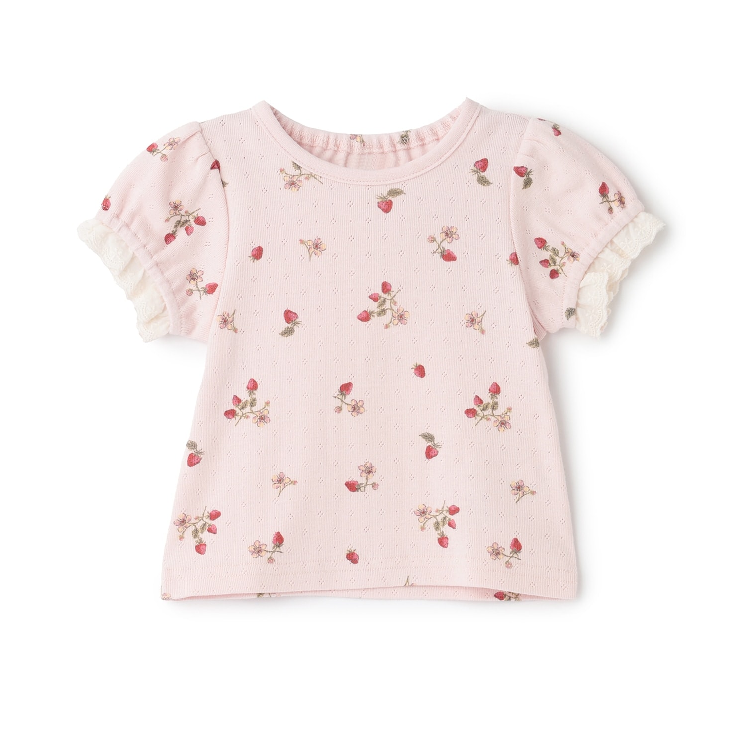 【プティプラ】袖フリル半袖Tシャツ