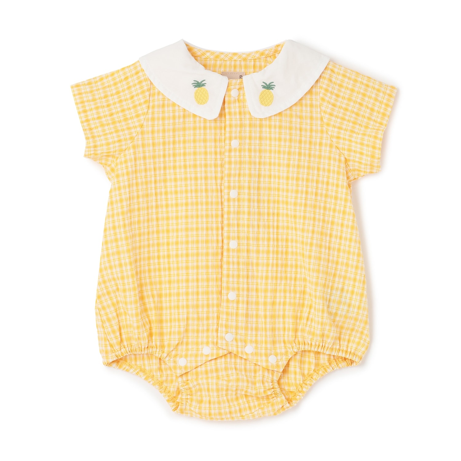 フルーツ衿ロンパース