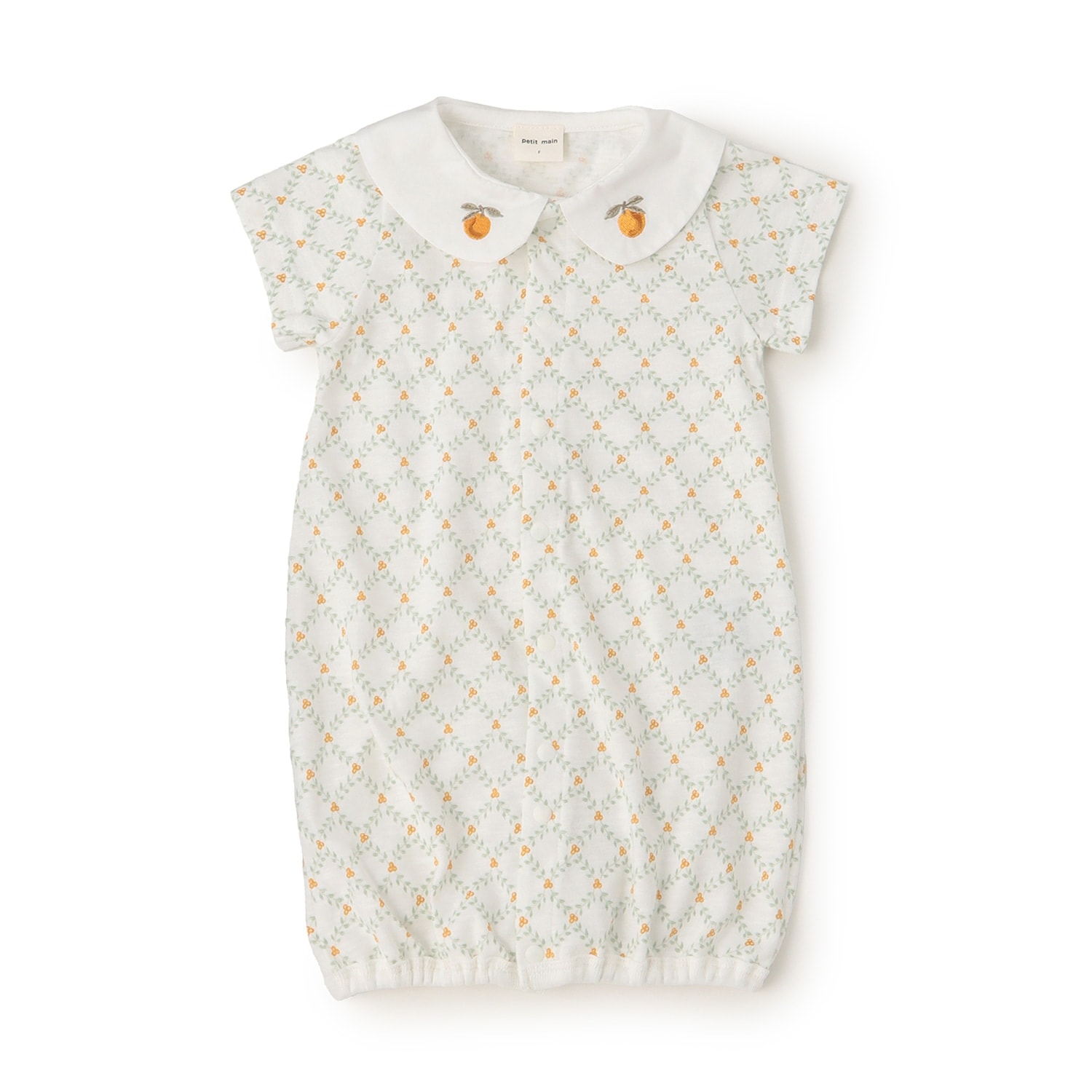 フルーツ衿刺しゅう2wayオール