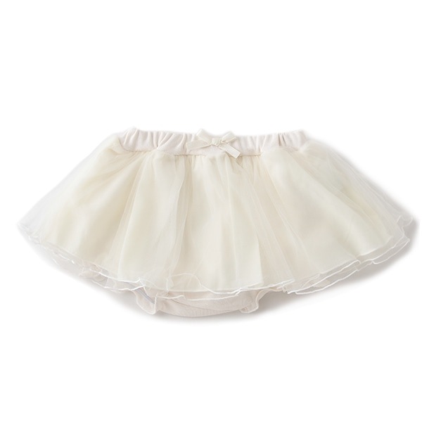 Narumiya Online ナルミヤ オンラインの公式通販サイトチュールスカートつきブルマ 70 オフ ホワイト 新生児