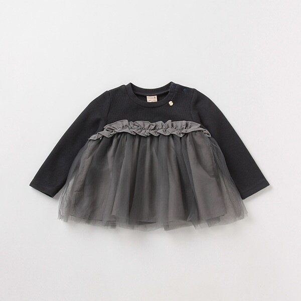 チュールフリルドッキングTシャツ