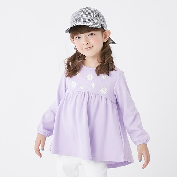 Narumiya Online ナルミヤ オンラインの公式通販サイト花プリント切り替えチュニック 80 ラベンダー キッズ Narumiya Online ナルミヤ オンラインの公式通販サイト花プリント切り替えチュニック 80 ラベンダー キッズ