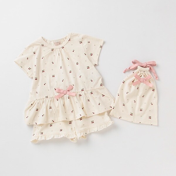 光るチェリー総柄パジャマ