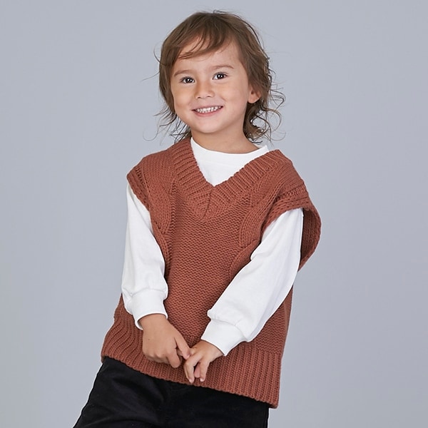 【リンク】ニットベストセットTシャツ(キッズサイズ)