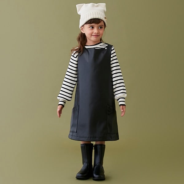 【リンク】合皮ジャンパースカート(キッズ)