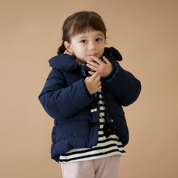 中綿リボンジャケット(80cm 紺): キッズ - ナルミヤ オンライン公式サイト