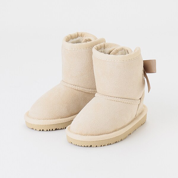 UGG ムートンブーツ リボン 24cm シルバー