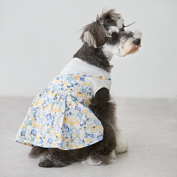 【リンク】【DOG】花柄ドッキングワンピ