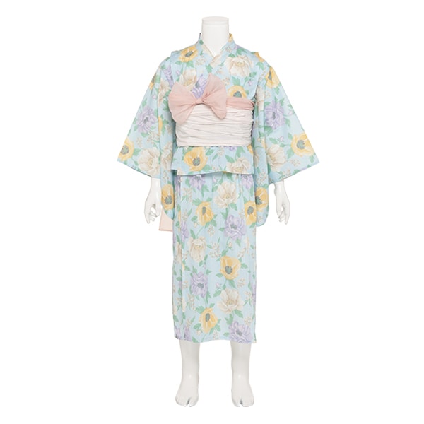 大花柄2way浴衣(90cm クリーム): キッズ - ナルミヤ オンライン