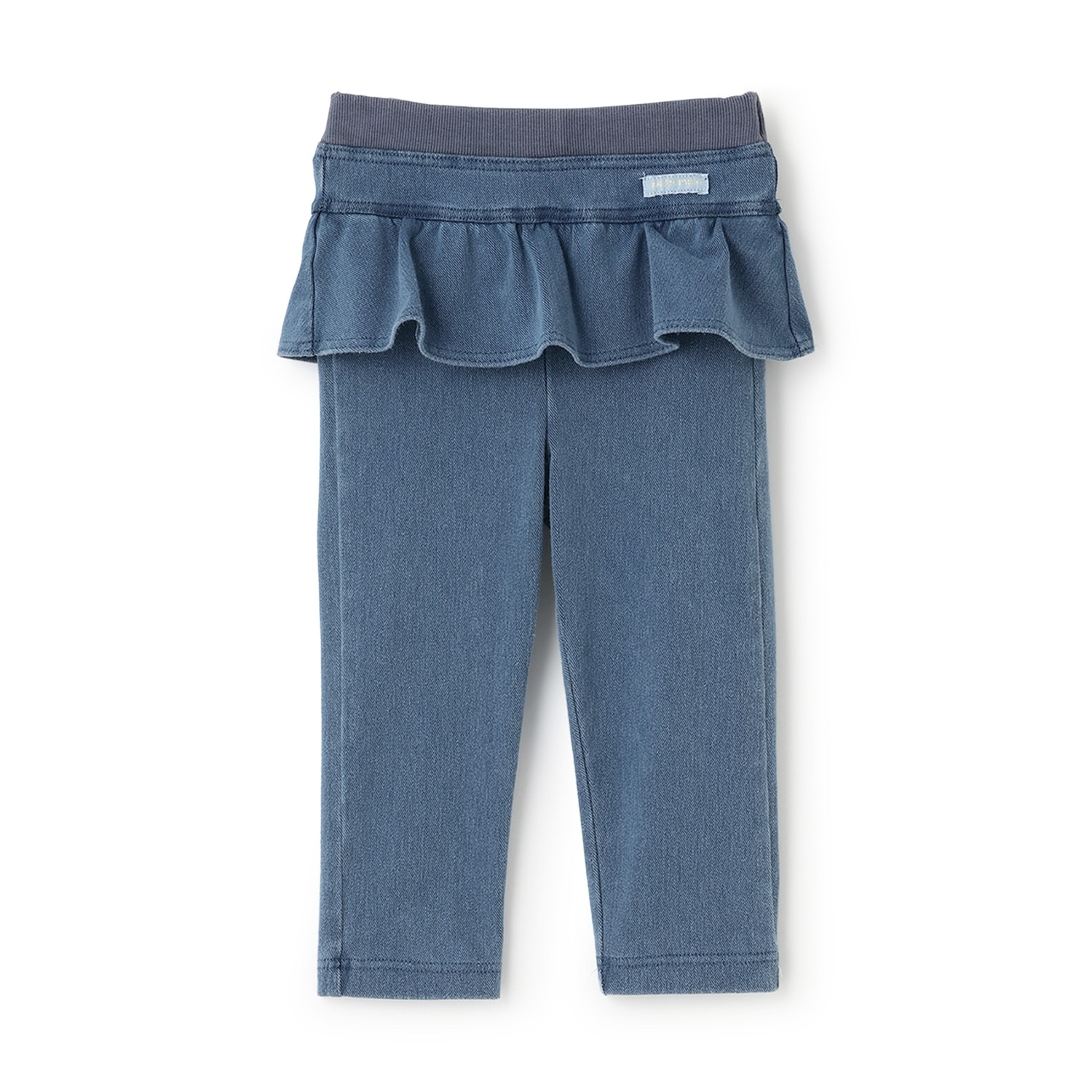 【スマイル/防汚加工】フリルカットロングパンツ