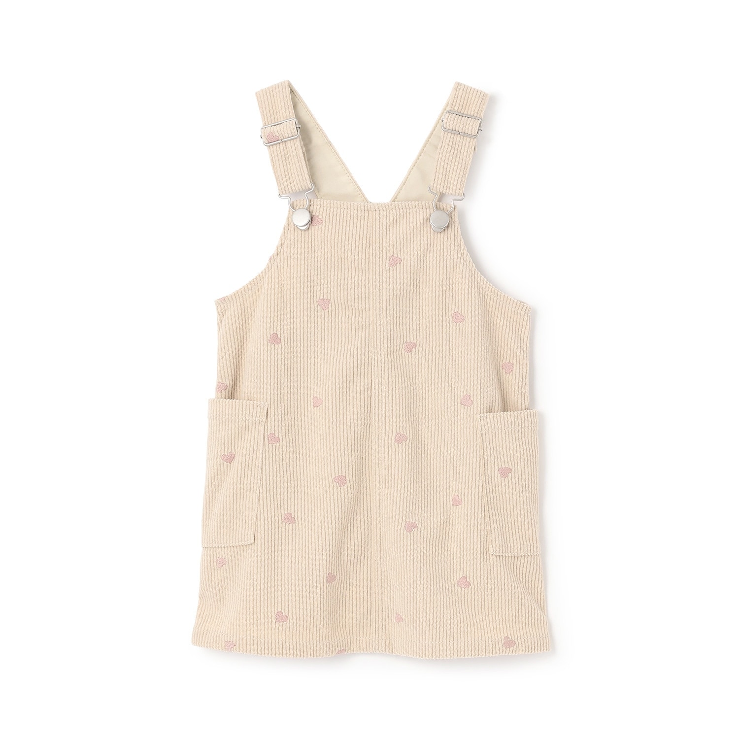 ハート刺しゅうコーデュロイジャンスカ