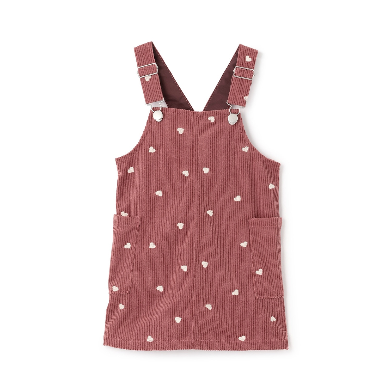 ハート刺しゅうコーデュロイジャンスカ