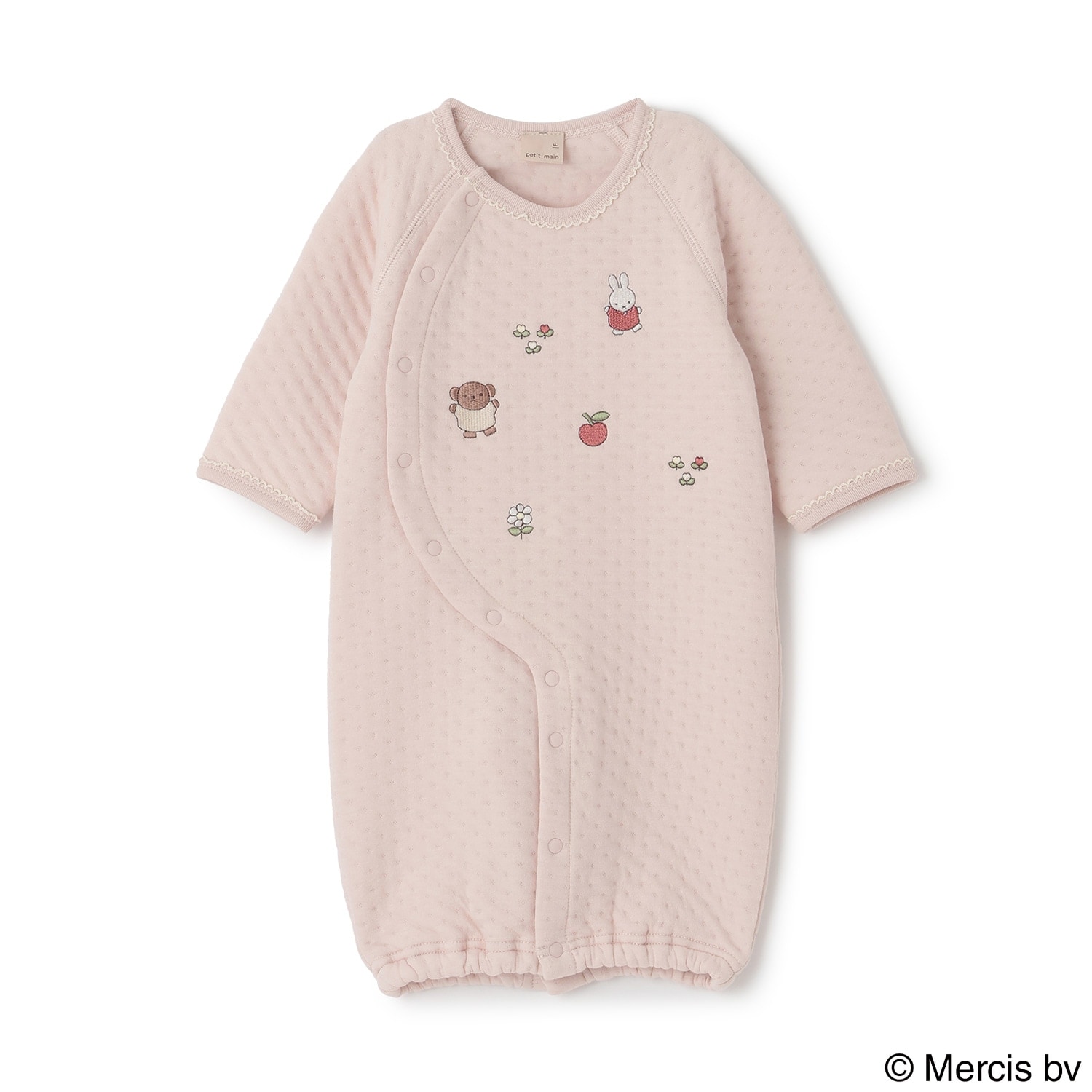 dick bruna】モチーフ刺しゅう2WAYオール(50-70cm 黄): 新生児