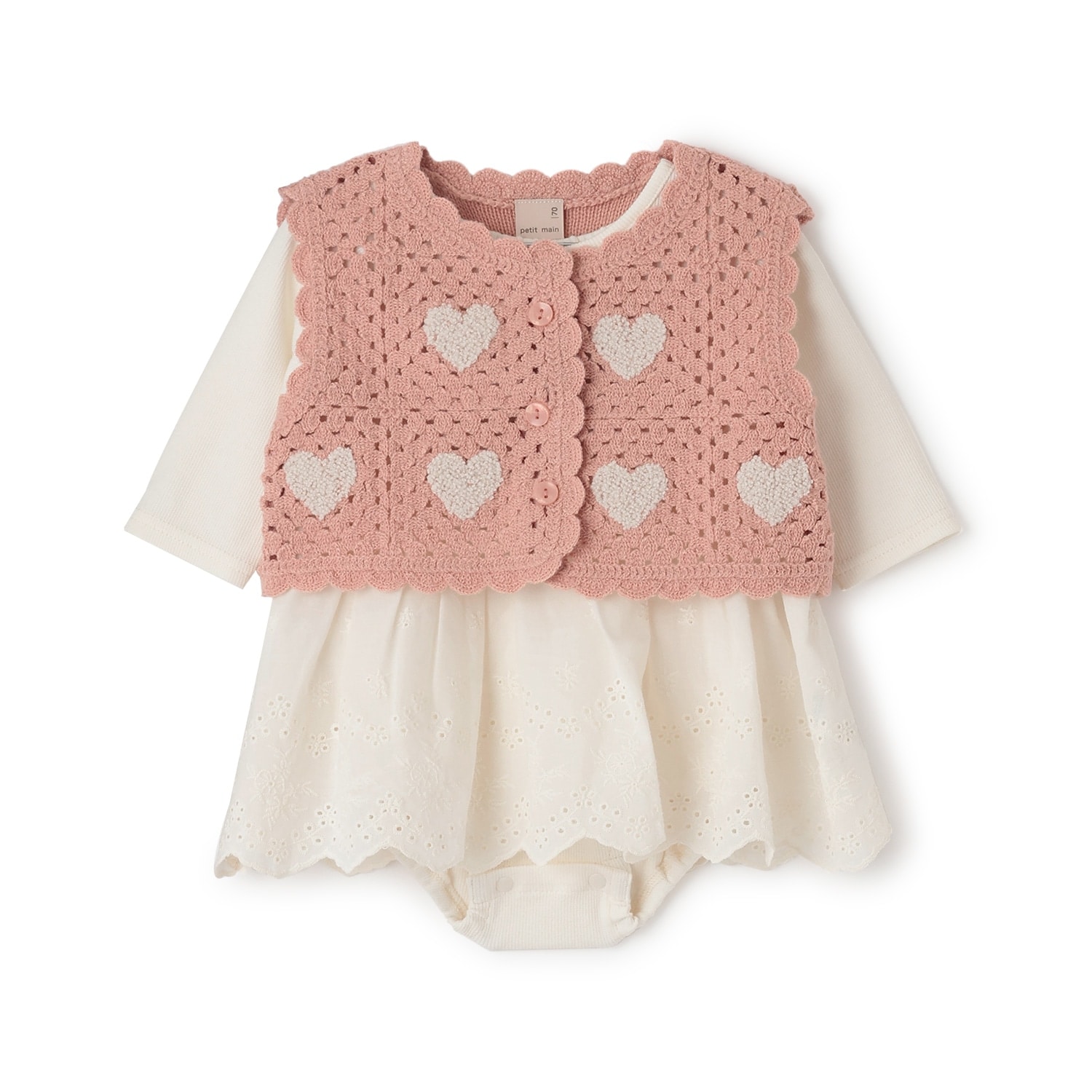 【リンク】クロシェベストつきロンパース