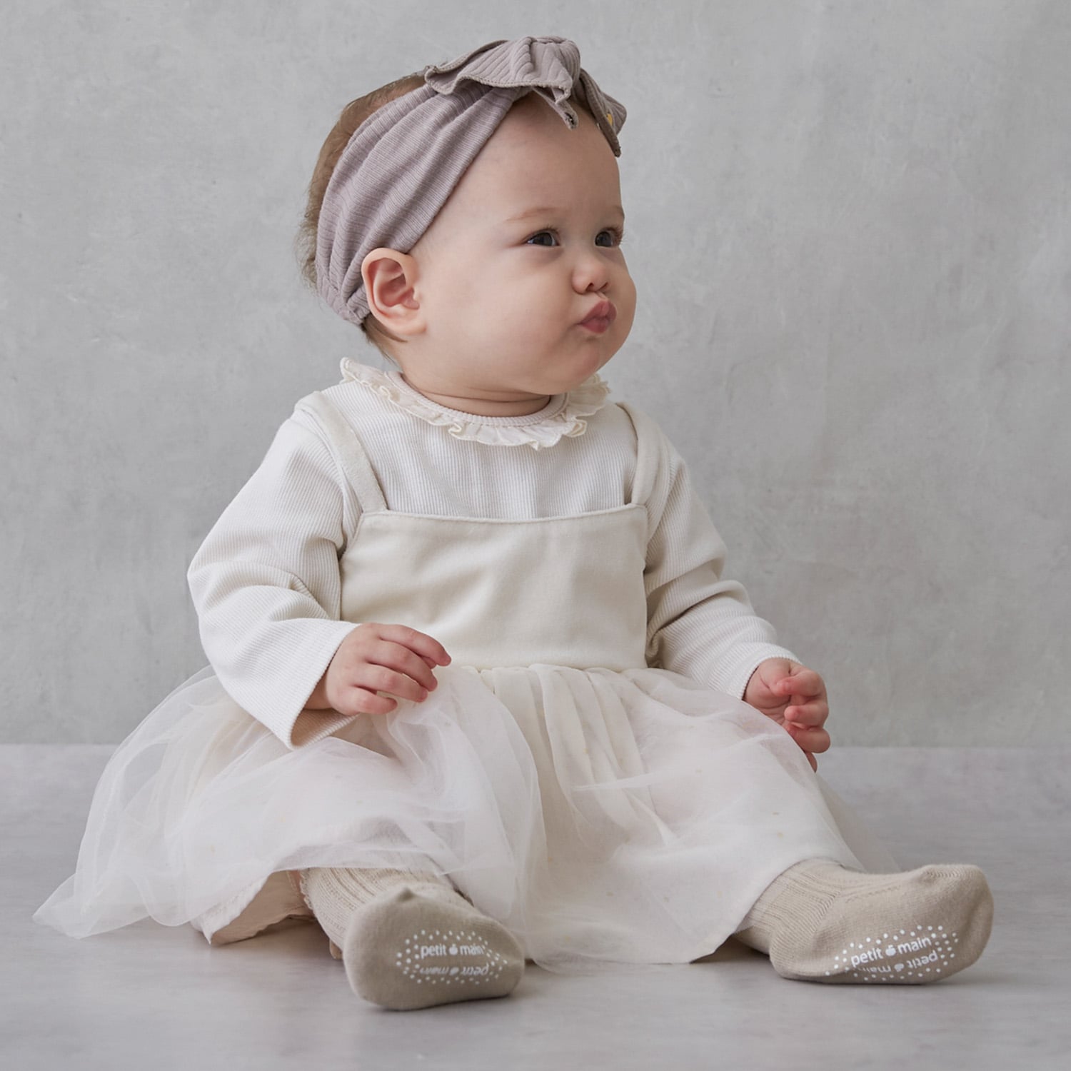 チュールOPロンパース