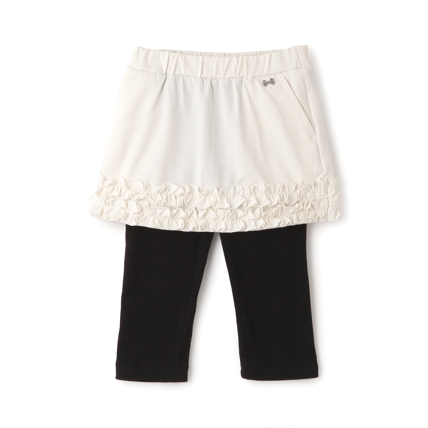 裾フリルレギンスつきスカート