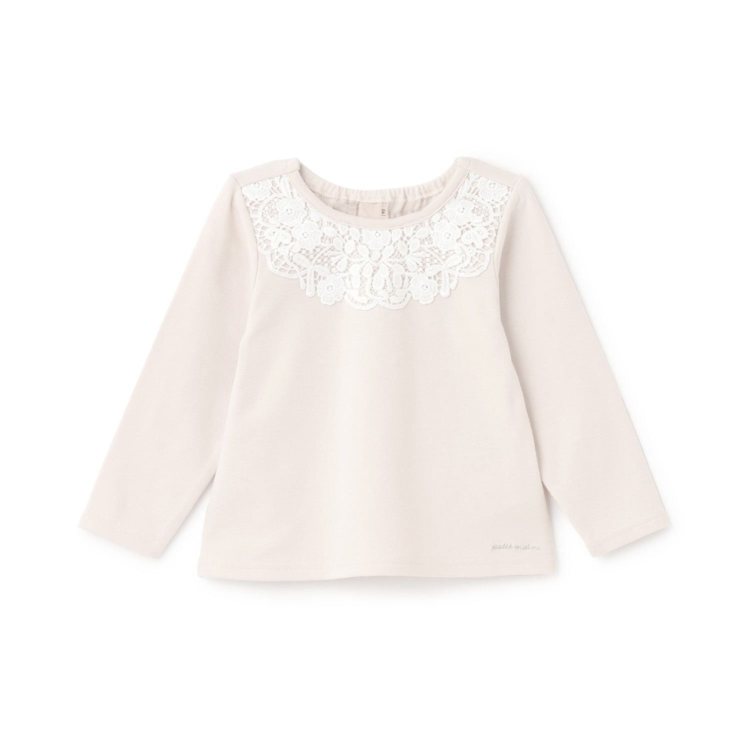 ヨークレース長袖Tシャツ