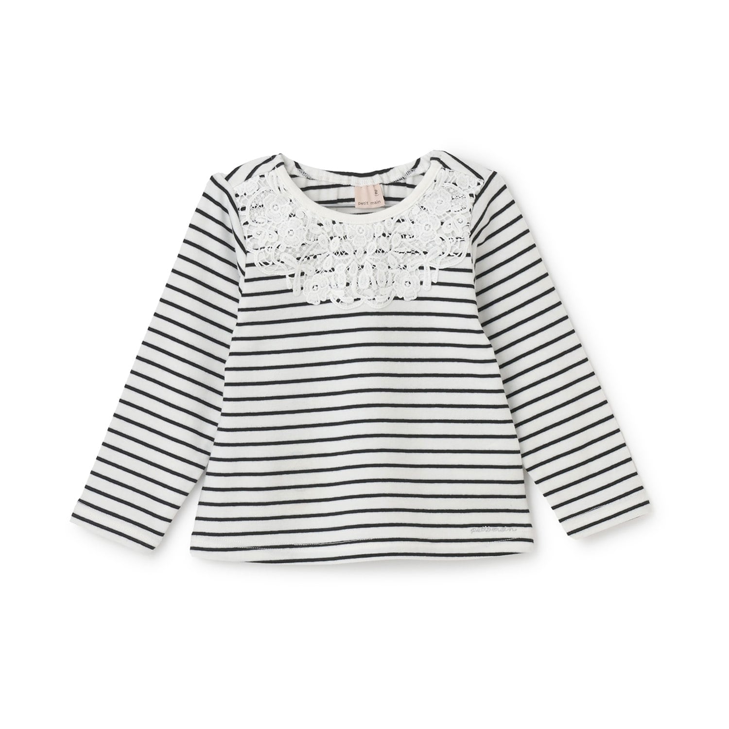 ヨークレース長袖Tシャツ