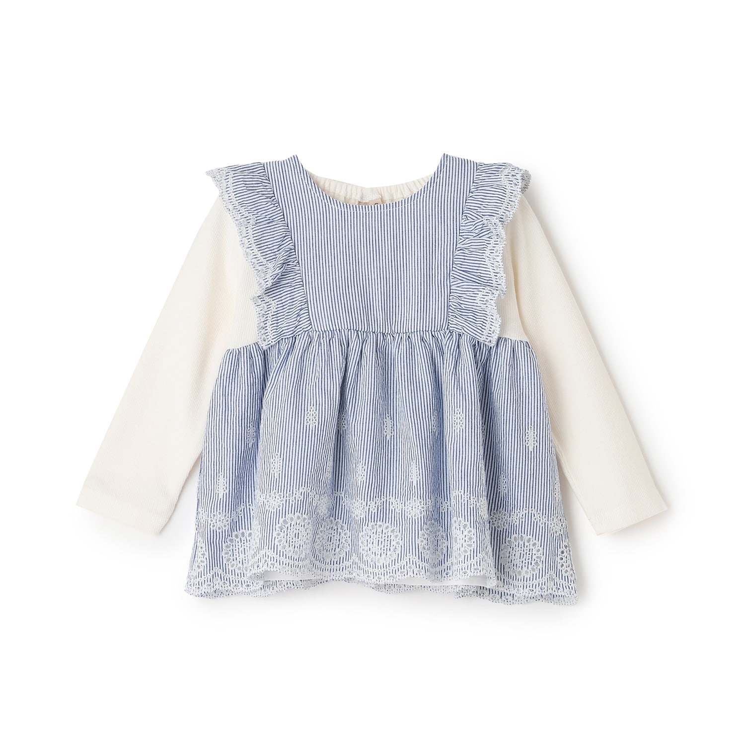 【リンク】ショルダーフリル長袖チュニック