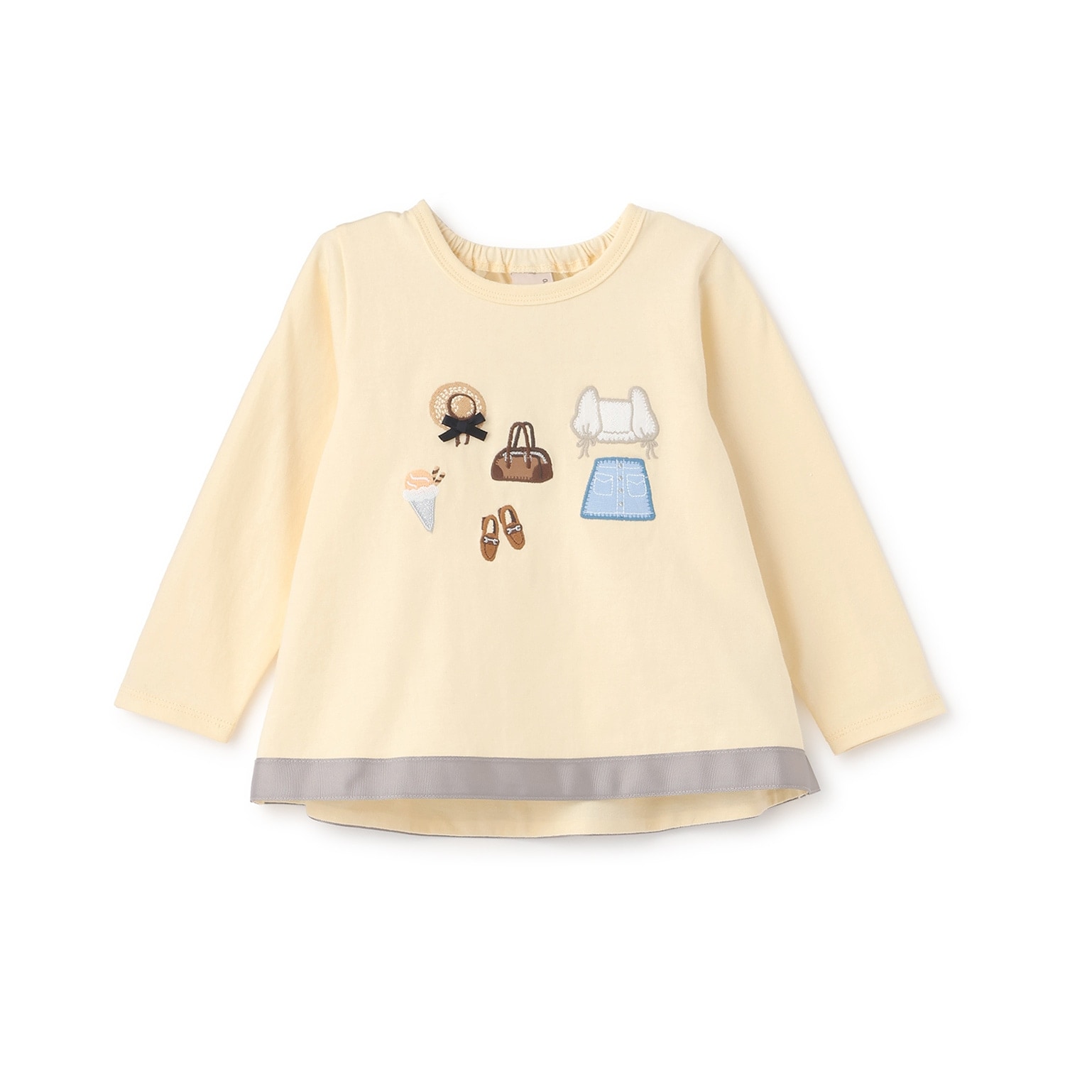 お洋服モチーフ長袖Tシャツ