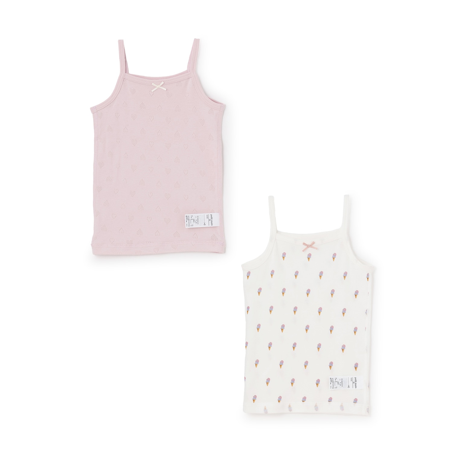 【弱酸性】女児キャミ肌着2P