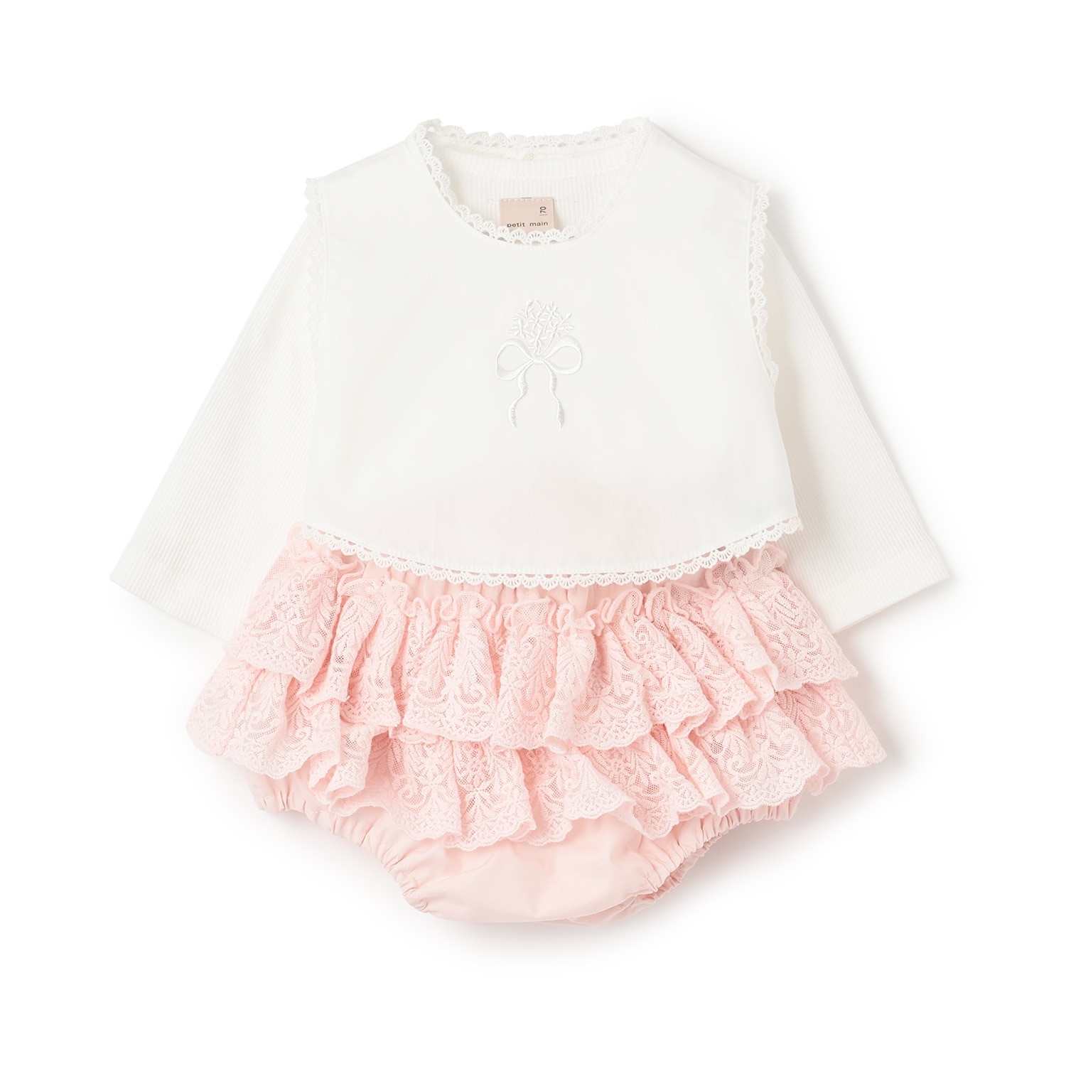 ベストつきロンパース+フリパンセット