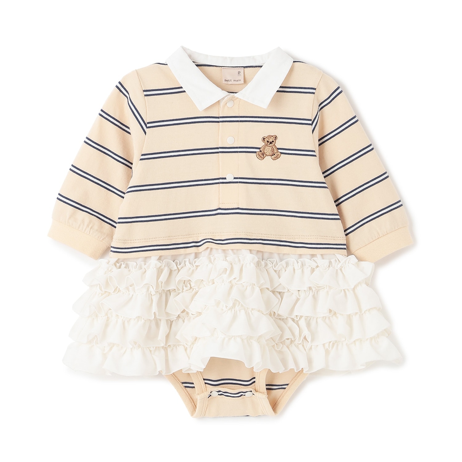 【リンク】ラガー衿ドッキングロンパース