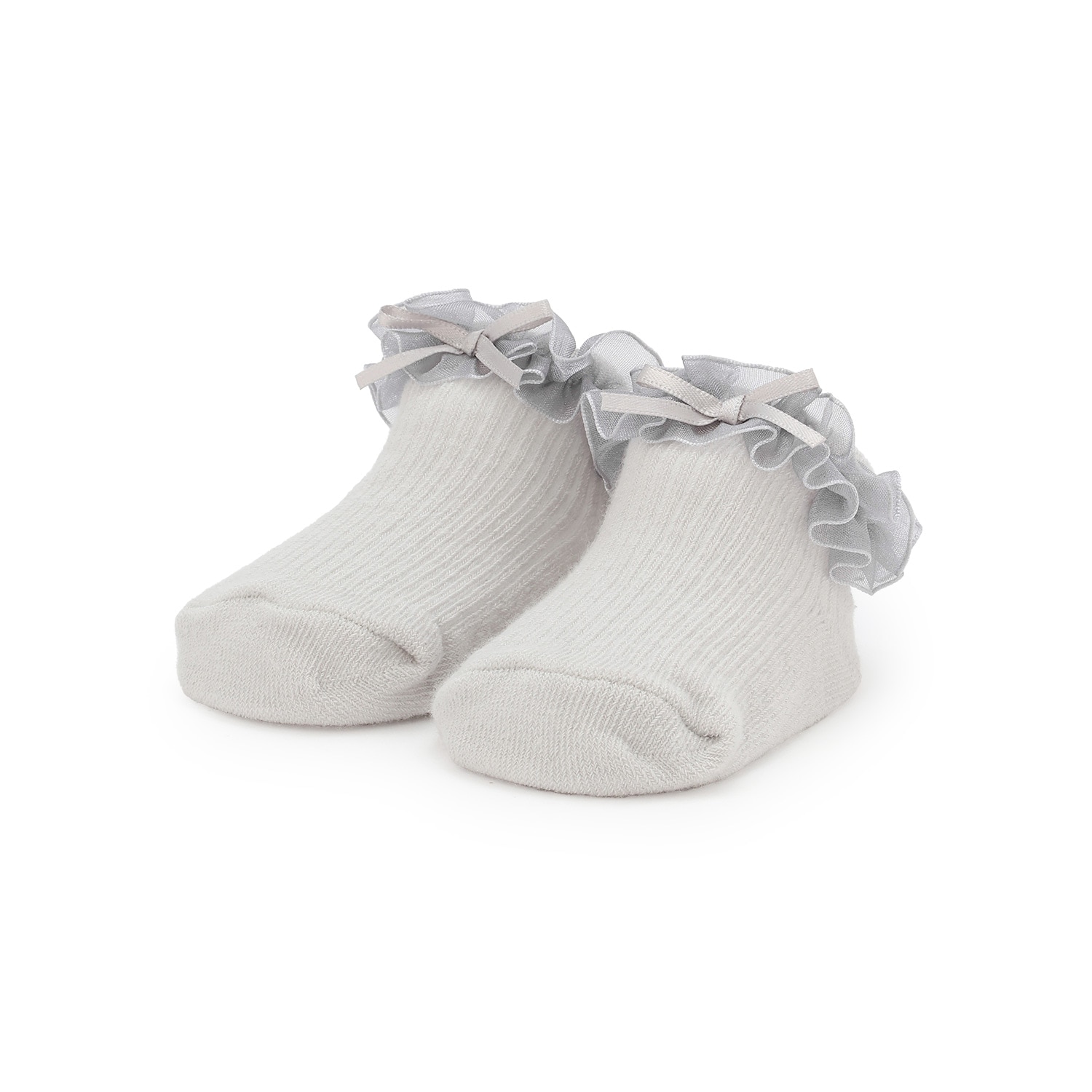 オーガンジーフリルカップソックス