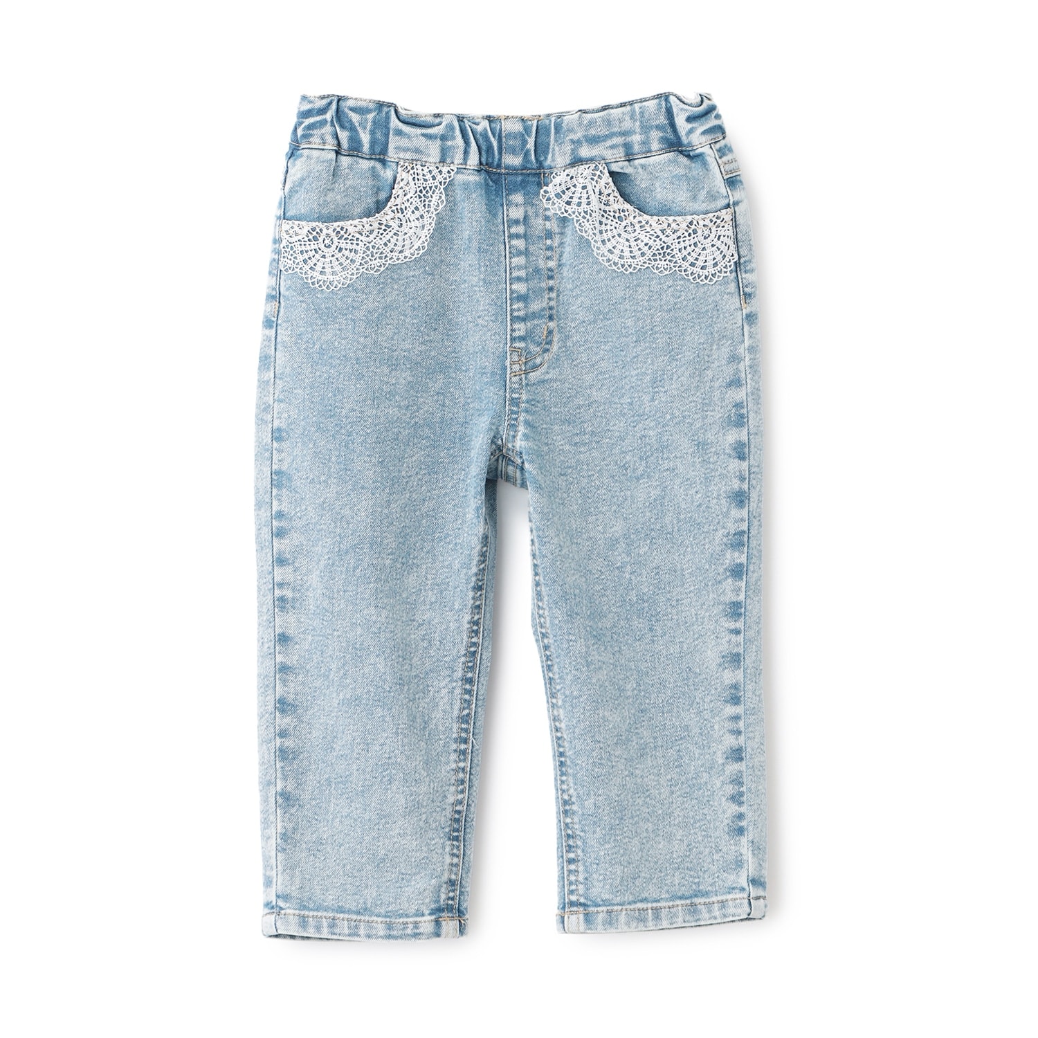 【リンク】レースデニムパンツ