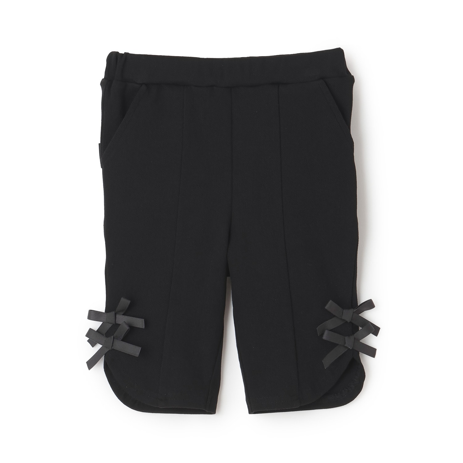 【防汚加工/スマイル】7分リボンパンツ