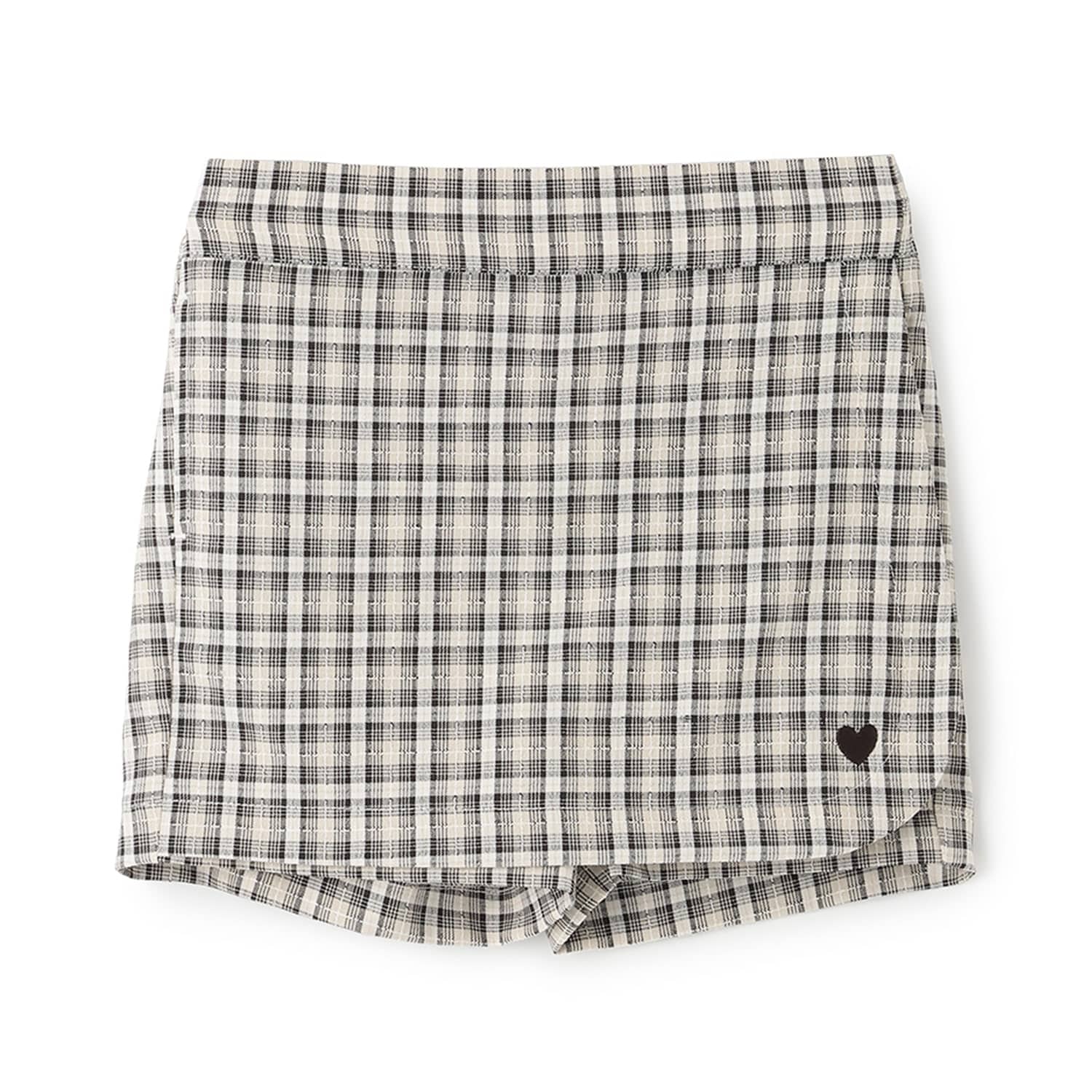 ハート刺しゅうラップスカパン