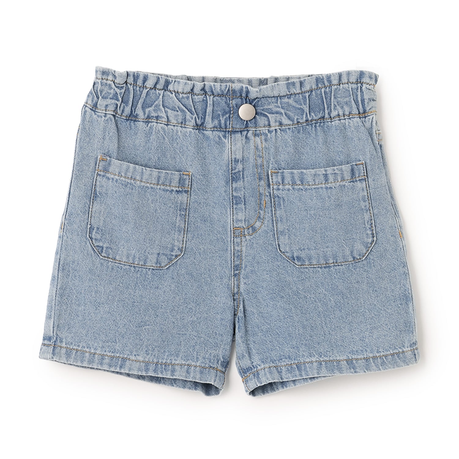 ウオッシュ加工ショートパンツ