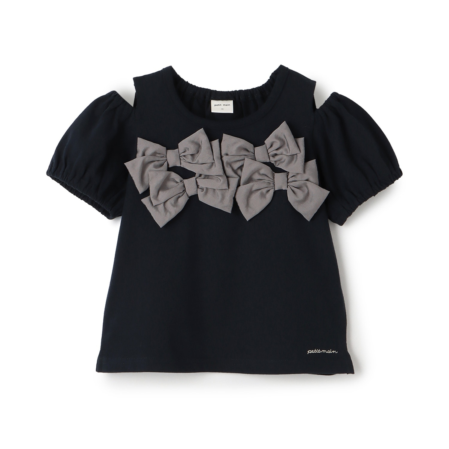リボンオフショルTシャツ